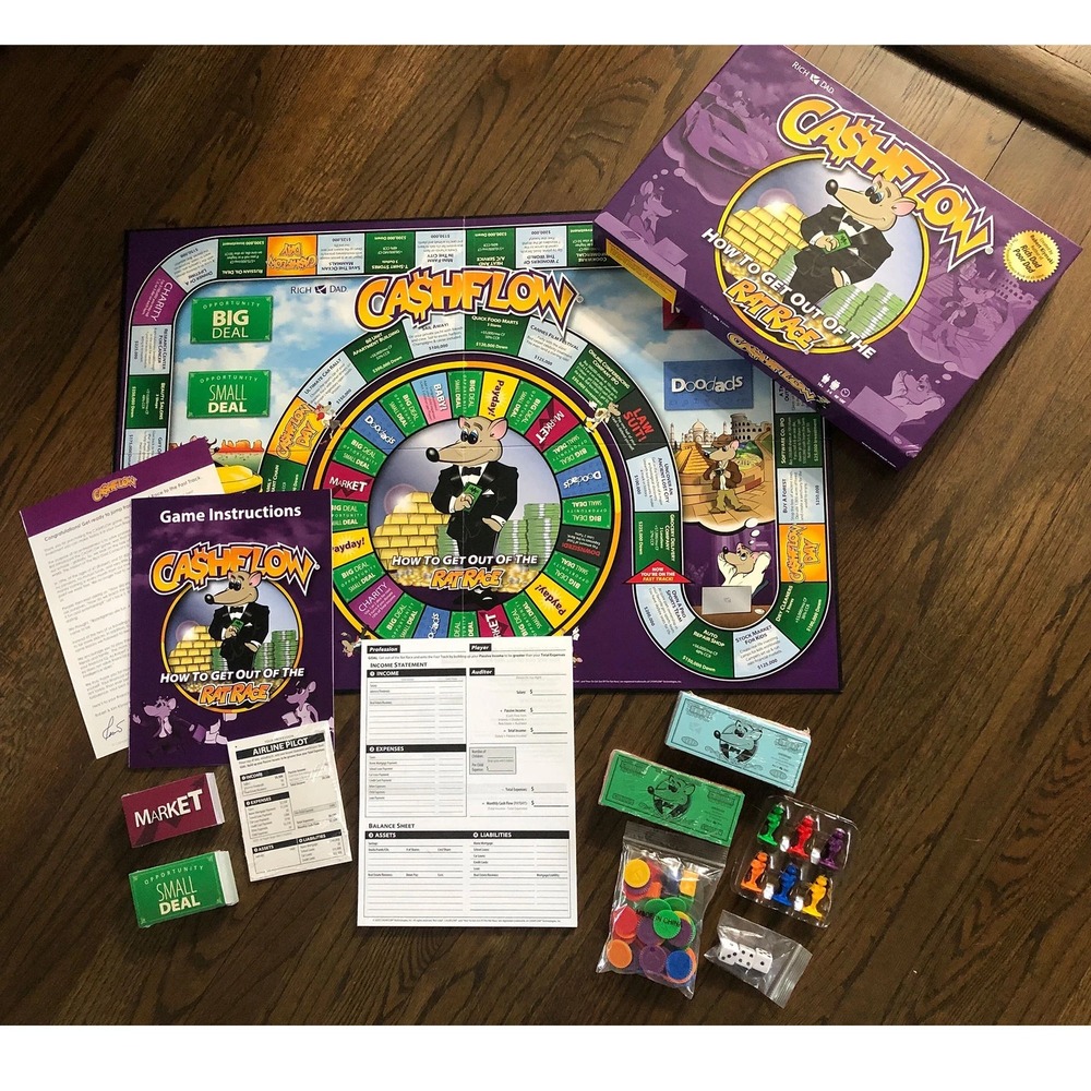 Cashflow Rich Dad Board Game Financial Literacy Kiyosaki Redesign 2020 Investing